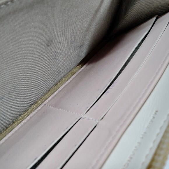 Authentic Gold Leather Chanel Textured CC Long Zip Around Wallet - Picture 9 of 10